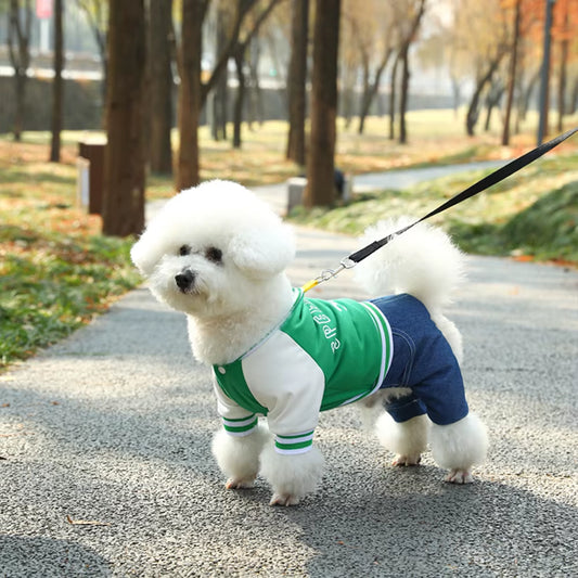 Dog Baseball Jumpsuit, a Soft and Comfortable Pet Jacket,