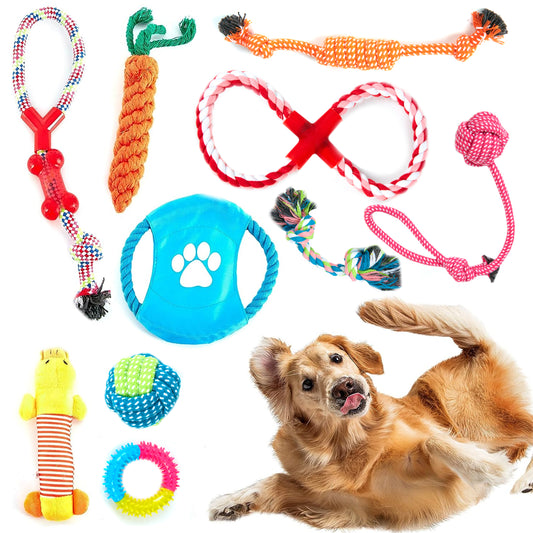 10 PCS DOG ROPE TOYS 